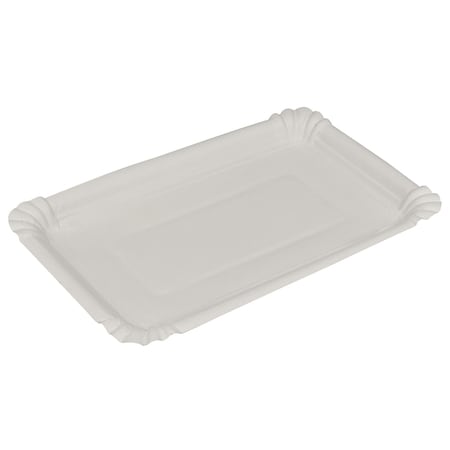 Plates, Rectangular, Clay-Coated, 5.1 X 7.9, White, Eco-Friendly, Biodegradable & Compostable